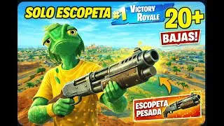 &iquest;Se puede ganar SOLO con escopeta corredera de hierro? 😱 | 20+ bajas