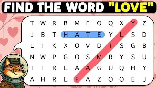 🦊🔍 Only 1% Finish 🔎🦊 | Word Search Puzzle