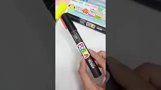 Drawing, But POSCA Marker is HOMEMADE!! Satisfying #shorts