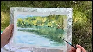Как рисовать на улице. Пленэр. Лайфхаки для начинающих рисовать.