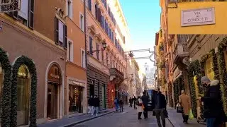 Via dei Condotti | The famous shopping in Rome | The best branded street shopping in Rome