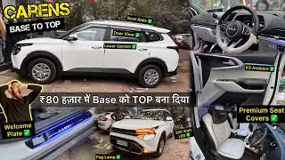 Kia Carens Premium Modification Under Budget of ₹80K ✅ 2024 Carens Modified