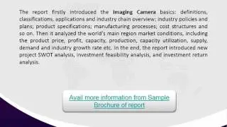 Imaging Camera Market Overview | Forecast & Analysis (2016-2020)