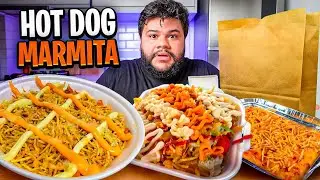 Provando Marmitas de Hotdog!