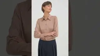 Camicia Donna in Raso Beige Artigli