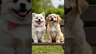 They dont want to be a hotdog! 😂 #PupChatting#BestFurriends#FluffyTalks#DoggoDiaries#BenchChill