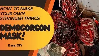 Make a Stranger Things Demogorgon Mask in 5 hours or less! Easy DIY