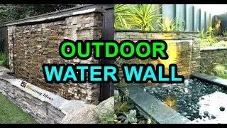 Amazing Outdoor Water Walls Decor Ideas | Blowing Ideas