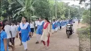 Awareness rally on environment protection under National youth and eco club.#Save earth 