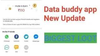!!data buddy app new update!! Refer and earn 10rs!!