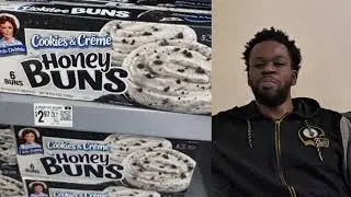 Cookies and creme honey buns where they at? #comedy #funny #honeybun #littledebbie 