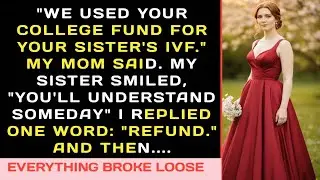My Mom Said, &ldquo;We Used Your College Fund For Your Sister&rsquo;s IVF.&rdquo; I Said Just One Word&hellip;