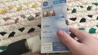 GE 150w reveal incandescent lightbulb
