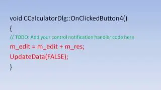 Calculator app MFC C++, VS 2019