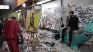The RZA  David Choe A Black Mozart X Korean Jesus Collaboration