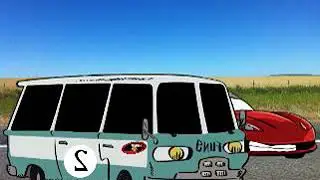 Vanzilla and Corvette are heading to the beach.
