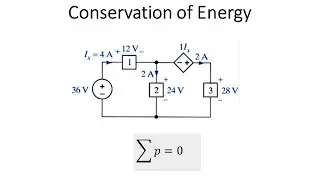 Conservation of energy in electric circuit