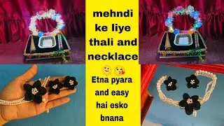 mehndi thali decoration ideas 😱😘 मेहंदी के लिए थाली कैसे सजाएं mehndi decoration plates