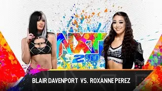 NXT - Blair VS Roxanne + 2 backstage segments referring to the mens tag team division!