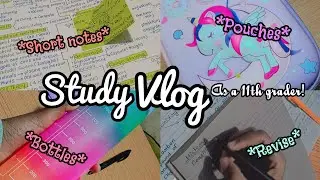 Asthetic Study Vlog 🎀💗✨ As a 11th greader🔥#Study #asthetic 