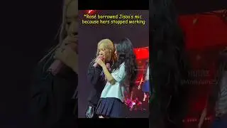 Ros&eacute; Had to Use Jisoo&rsquo;s Mic&hellip; So Cute! #blackpink