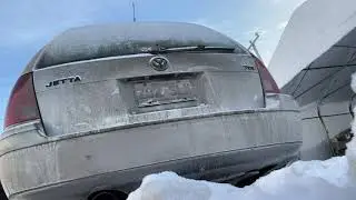 Volkswagen Jetta mk4 1.9TDI diesel *winter cold start* -25c