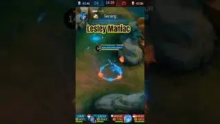 LESLEY MANIAC ❗🤩 #mobilelegends #mlbb #lesley #maniac #game #gameplay #games