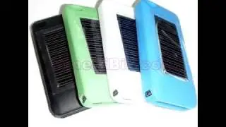 iPhone 4G gel silicone case sheath with 1500 mAh solar charger