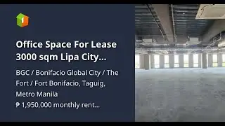Office Space For Lease 3000 sqm Lipa City Batangas BPO