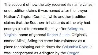 Traveling to Arlington Oregon