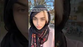 Exploring my hometown as Muslim Revert in Poland | How many times i set my Hijab? | #Shorts