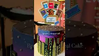 Broadway Theme Cake 🎭 #broadway #wicked #cake