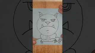 Grumpy Pants LONG version #funny #drawing #cat #art