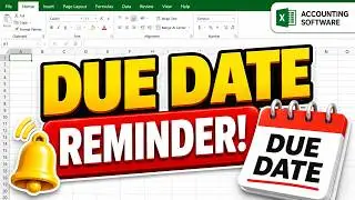 FULLY AUTOMATIC ACCOUNTING SOFTWARE IN EXCEL | CALCULATE DUE DATE AND OVER DUE DATE  REMINDER