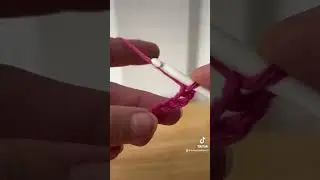 Crochet Tutorial:  How to make a Magic Ring using chain stitches.