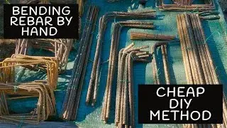 DIY REBAR bending method FOR A FULL SQUARE / CHEAP!