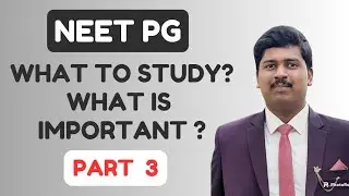NEET PG - LESS IMPORTANT 9 SUBJECTS - How to Study? Strategy by Dr. RMD