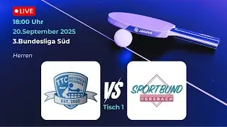 TTC immoXone Bietigheim-Bissingen vs. SB Versbach | 3.Bundesliga S&uuml;d Tischtennis Saison 25/26 Tisch1