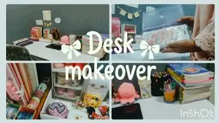 Study Table Makeover 🌸 | Clean & Organized Desk Tour ♡