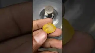 ✨ Loop-Clean Yellow Sapphire Polishing | From Rough to Radiant Gem 💎🌟