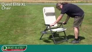 Quest Elite XL Chair Up: Unfolding
