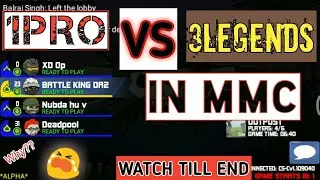 1Pro Vs 3Legends in Mini militia Classic|Must watch|Battle king da2|