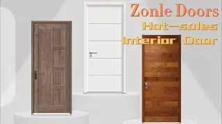 50 Hot sales White color Interior wooden WPC Wood Plastic Door Designs for Interior --Zonle Doors