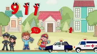 Call 9-1-1! | Safety Song for Kids | Learn Emergency Numbers...#rhymesforkids #rhymes
