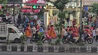 Vadodara city : BAPS Swaminarayan  bhakt really Mahant Swami Maharaj birthday
