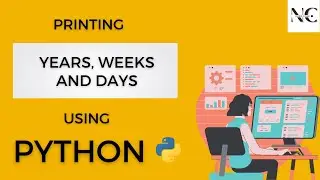 Write a Program to Convert days into Years, Weeks and days || Visual Studio Code ||