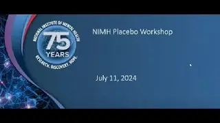 Day One: Placebo Workshop: Translational Research Domains and Key Questions