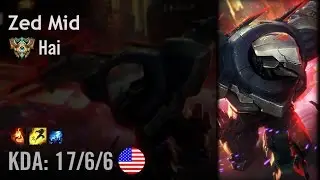 Zed Mid vs Alistar - Hai - NA Challenger Patch 6.7