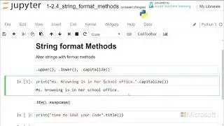 string format methods - Introduction to Python: Absolute Beginner Module 1 Video 21