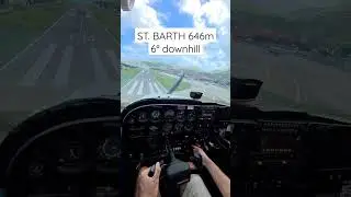 Landing the C172 at St. Barth in gusty, rainy and shifting conditions 👈